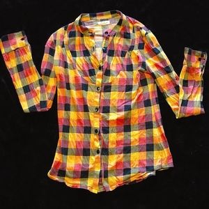 Silence + Noise plaid sweater - XS in EUC